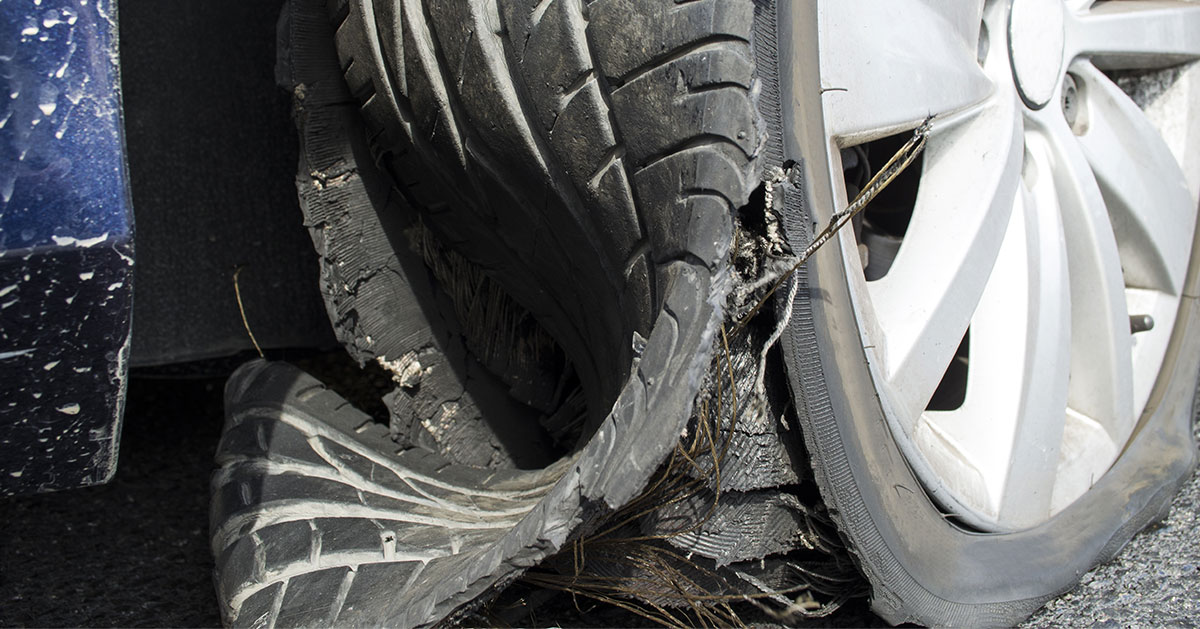 What to do if your tyre bursts